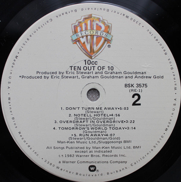 10cc - Ten Out Of 10 - LP