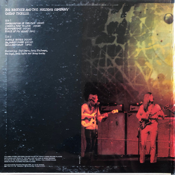 Big Brother & The Holding Company - Cheap Thrills - LP
