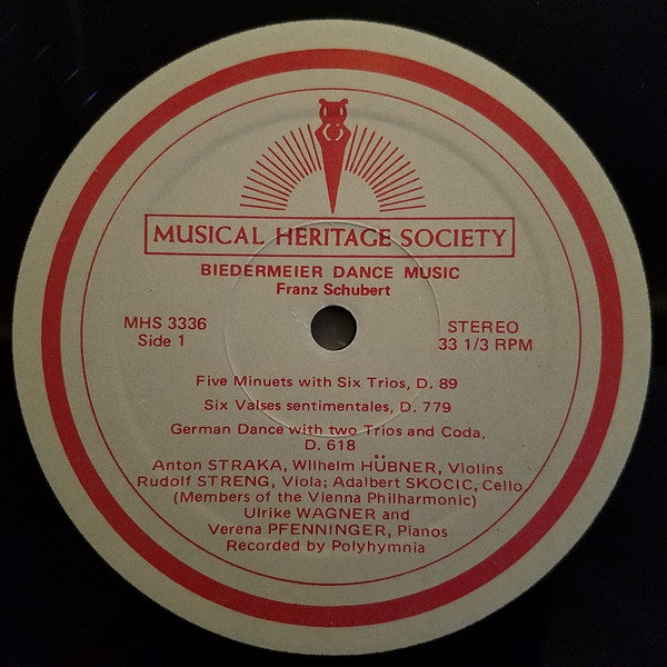 Franz Schubert - Biedermeier Dance Music - LP