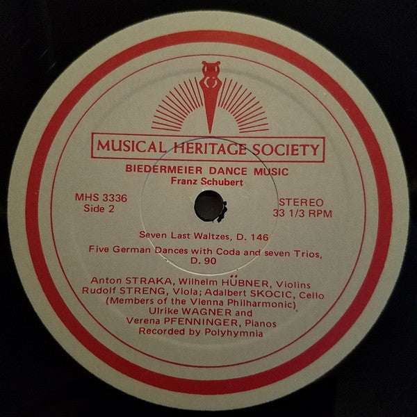 Franz Schubert - Biedermeier Dance Music - LP
