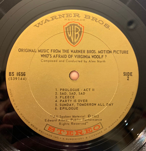 Alex North - Who's Affraid Of Virginia Wolf? (Original Music From The Motion Picture) - LP