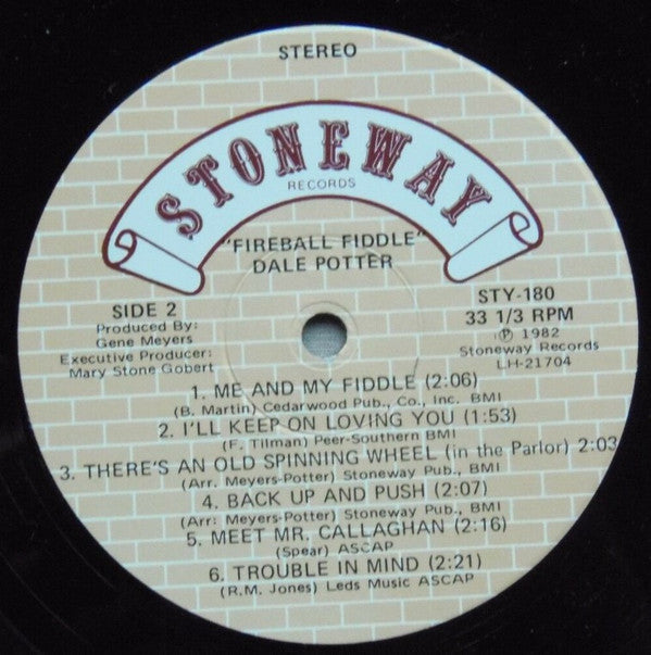 Dale Potter - Fireball Fiddler - LP
