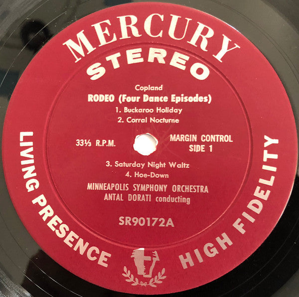 Copland* - Antal Dorati, Minneapolis Symphony Orchestra - Rodeo • El Salon Mexico • Danzon Cubano - LP