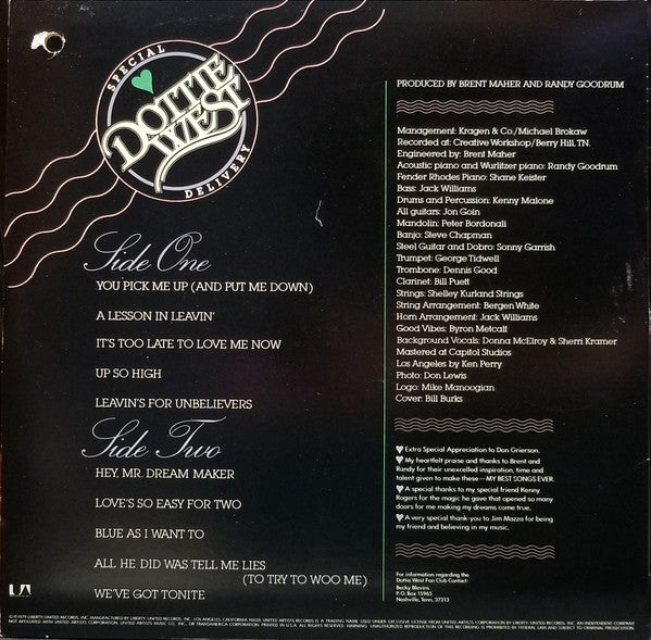 Dottie West - Special Delivery - LP