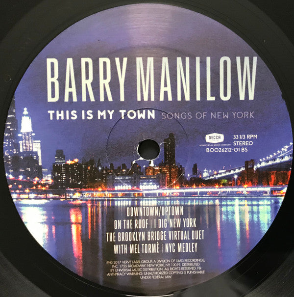 Barry Manilow - This Is My Town Songs Of New York - LP
