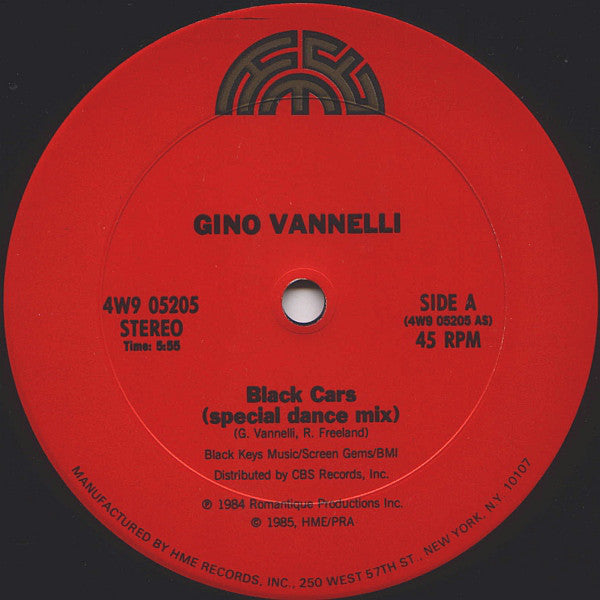 Gino Vannelli - Black Cars (Dance Mix) - LP