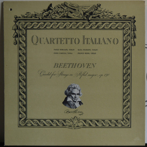 Beethoven*, Quartetto Italiano - Quartet For Strings In B Flat Major, Op. 130 - LP