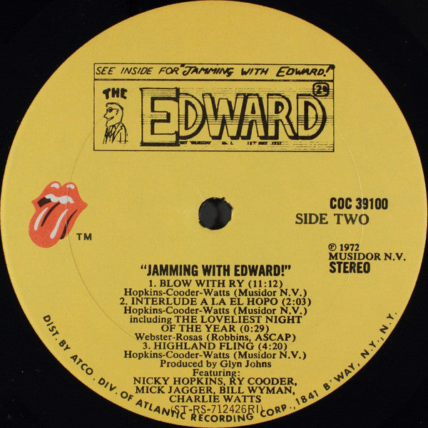 Nicky Hopkins, Ry Cooder, Mick Jagger, Bill Wyman, Charlie Watts - Jamming With Edward! - LP