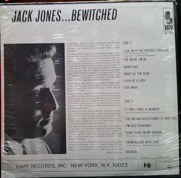 Jack Jones - Bewitched - LP