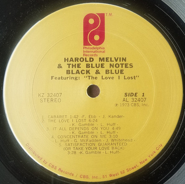 Harold Melvin & The Blue Notes* - Black & Blue - LP