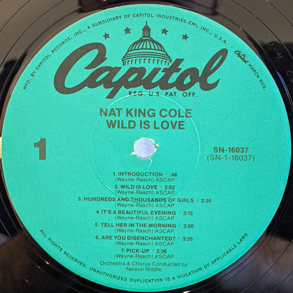 Nat King Cole - Wild Is Love - LP