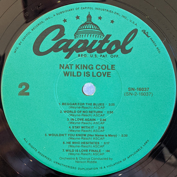 Nat King Cole - Wild Is Love - LP