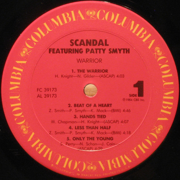 Scandal Featuring Patty Smyth - Warrior - LP