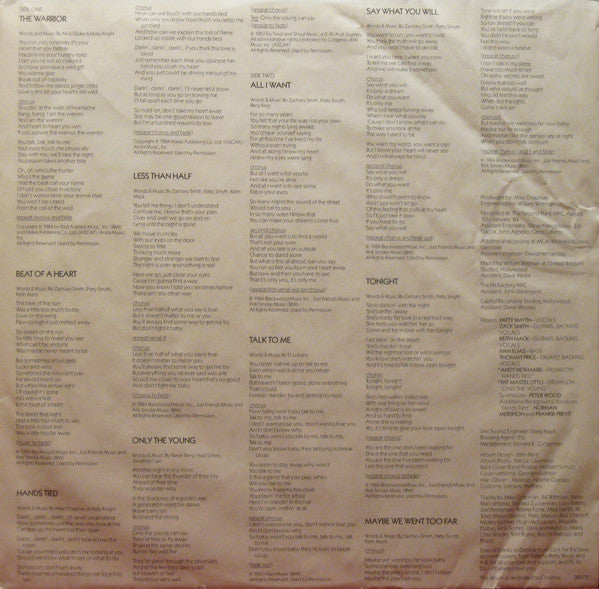 Scandal Featuring Patty Smyth - Warrior - LP