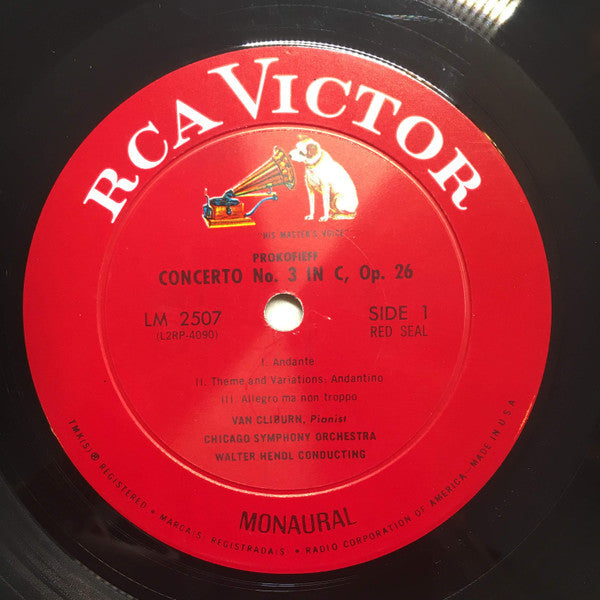 Van Cliburn, Chicago Symphony Orchestra, Walter Hendl, Prokofieff* / MacDowell* - Concerto No. 3 / Concerto No. 2 - LP