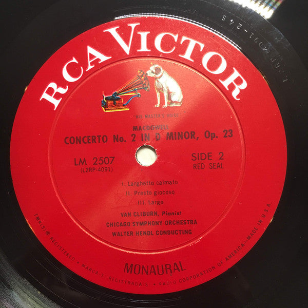 Van Cliburn, Chicago Symphony Orchestra, Walter Hendl, Prokofieff* / MacDowell* - Concerto No. 3 / Concerto No. 2 - LP