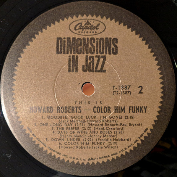 The Howard Roberts Quartet - This Is Howard Roberts / Color Him Funky - LP