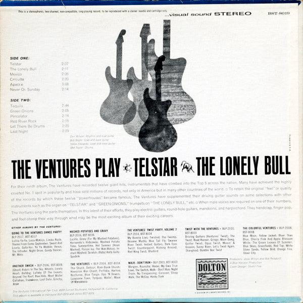 The Ventures - The Ventures Play Telstar, The Lonely Bull - LP