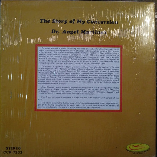 Dr. Angel Martinez - The Story Of My Conversion - LP