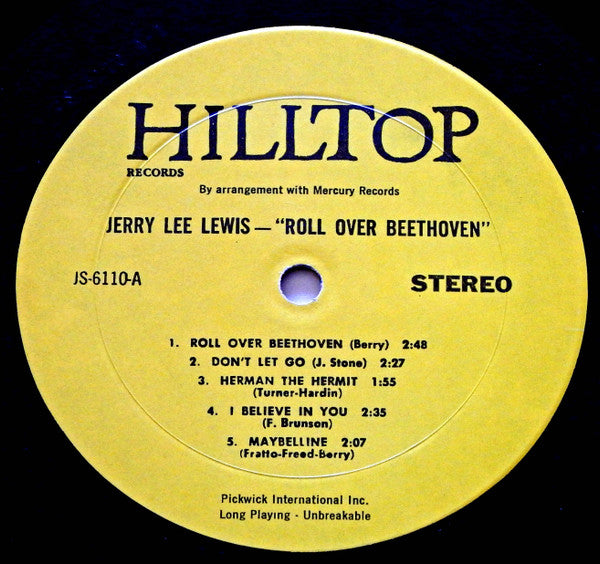 Jerry Lee Lewis - Roll Over Beethoven !!! - LP