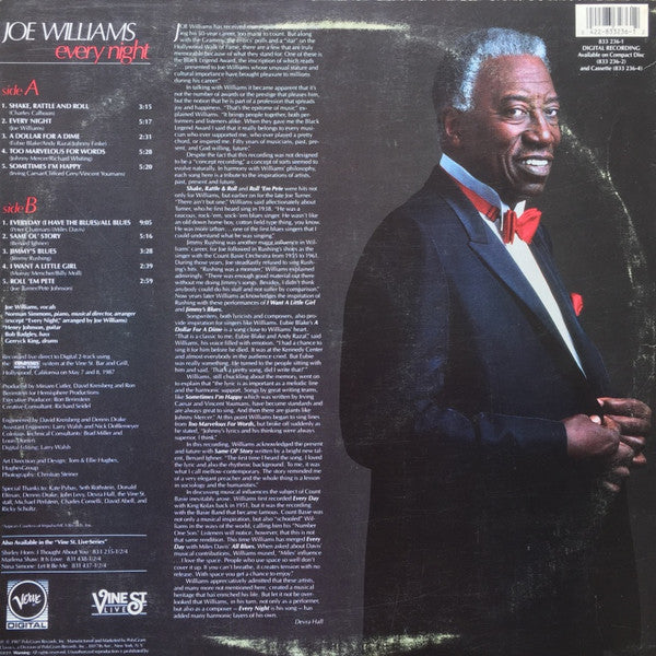 Joe Williams - Every Night (Live At Vine St.) - LP