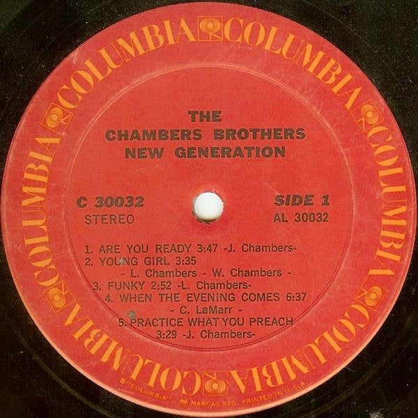 The Chambers Brothers - New Generation - LP
