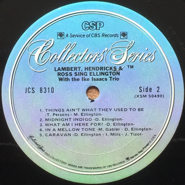Lambert, Hendricks & Ross With The Ike Isaacs Trio - Sing Ellington - LP