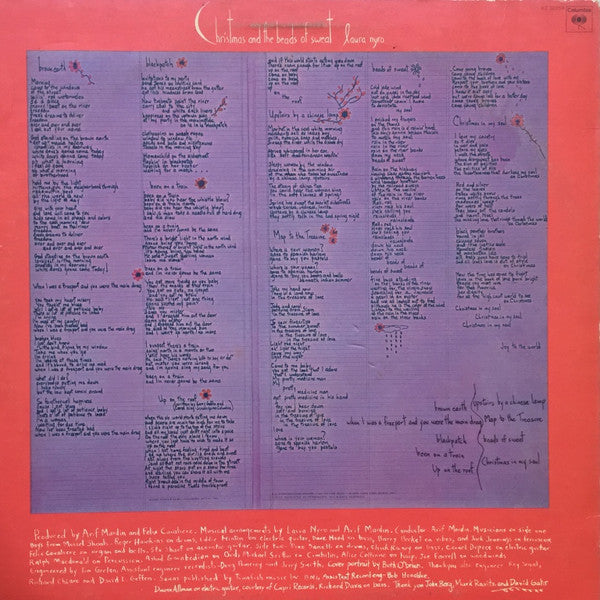 Laura Nyro - Christmas And The Beads Of Sweat - LP