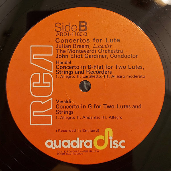Vivaldi* · Handel* · Kohaut* / Julian Bream - Concertos For Lute & Orchestra - LP