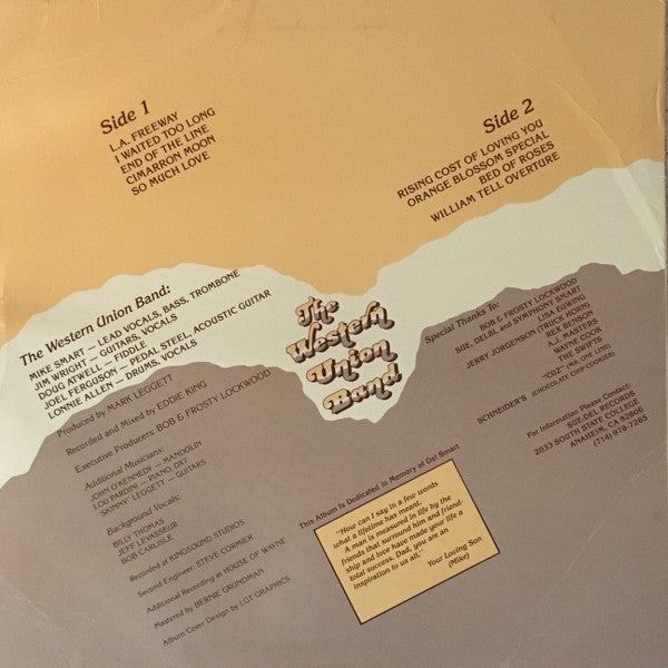 The Western Union Band  - The Western Union Band - LP