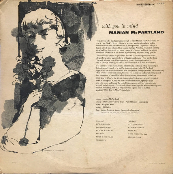 Marian McPartland - With You In Mind - LP