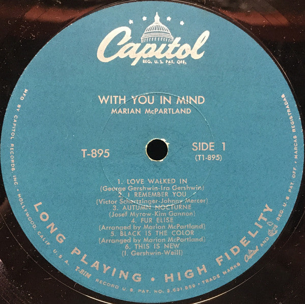 Marian McPartland - With You In Mind - LP