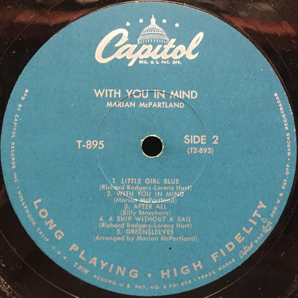 Marian McPartland - With You In Mind - LP