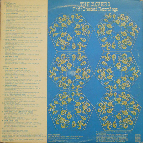The Clovers - Their Greatest Recordings, The Early Years - LP