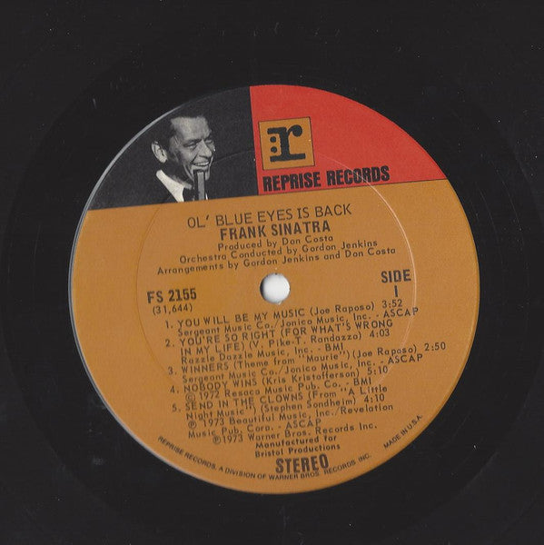 Frank Sinatra - Ol' Blue Eyes Is Back - LP