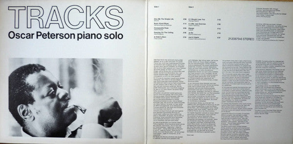 Oscar Peterson - Tracks - Oscar Peterson Piano Solo - LP