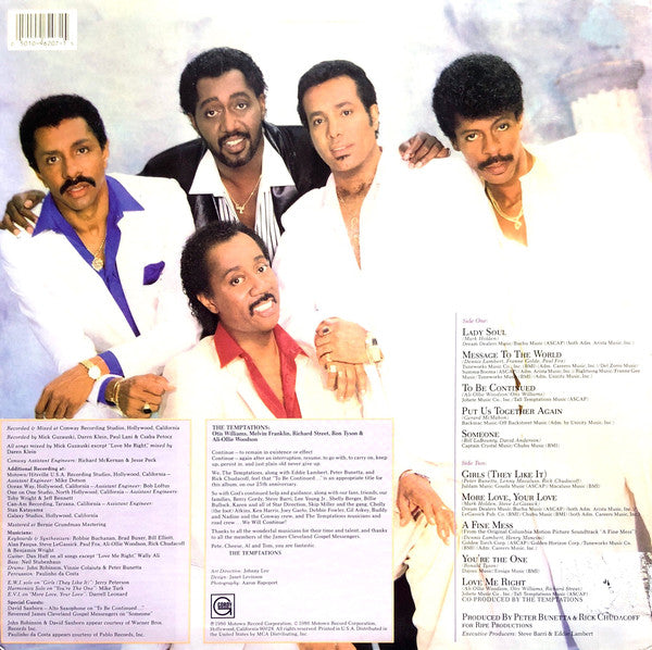 The Temptations - To Be Continued... - LP