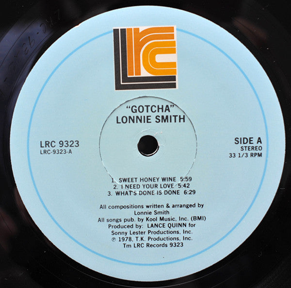 Lonnie Smith - Gotcha' - LP