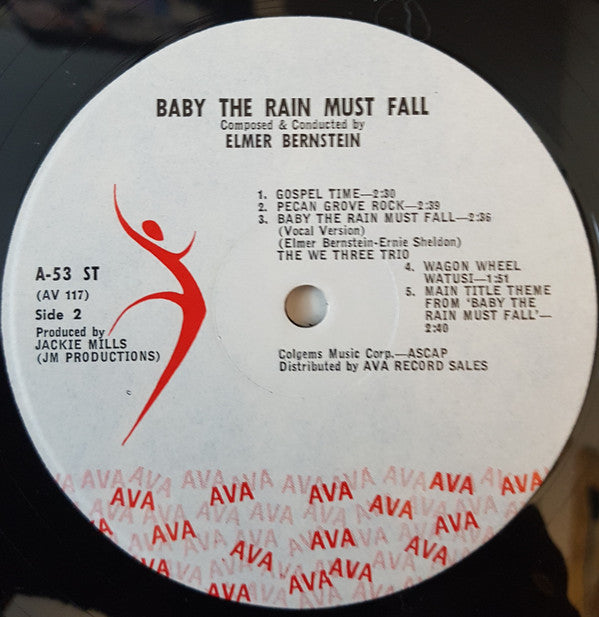 Elmer Bernstein - Baby The Rain Must Fall - LP