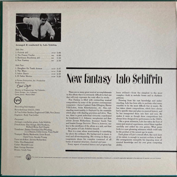 Lalo Schifrin - New Fantasy - LP