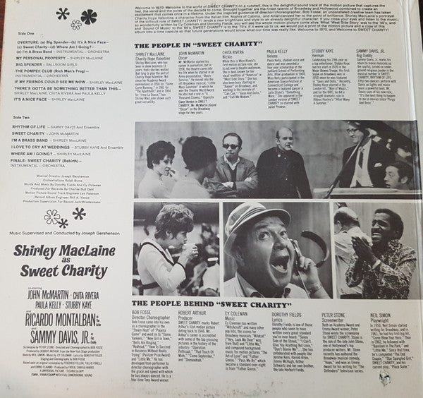 Shirley MacLaine, Sammy Davis Jr. - Sweet Charity (The Original Sound Track Album Of The Musical Motion Picture Of The '70's) - LP