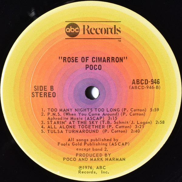 Poco (3) - Rose Of Cimarron - LP