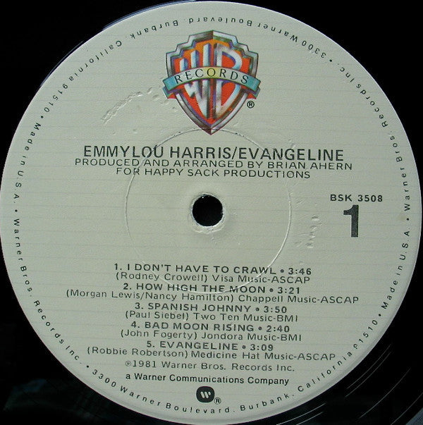 Emmylou Harris - Evangeline - LP