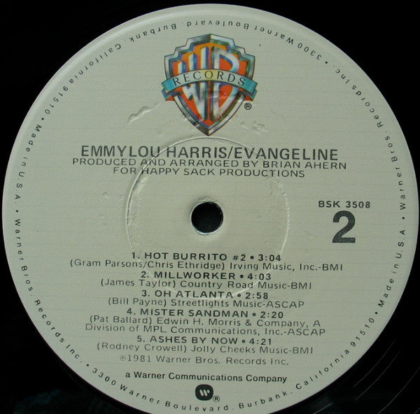 Emmylou Harris - Evangeline - LP