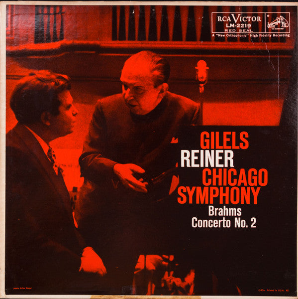 Brahms* - Reiner*, Chicago Symphony*, Gilels* - Brahms Concerto No.2 - LP