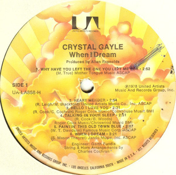 Crystal Gayle - When I Dream - LP