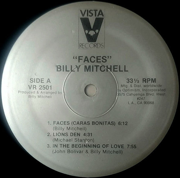 Billy Mitchell (2) - Faces - LP
