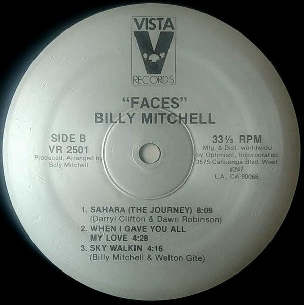 Billy Mitchell (2) - Faces - LP