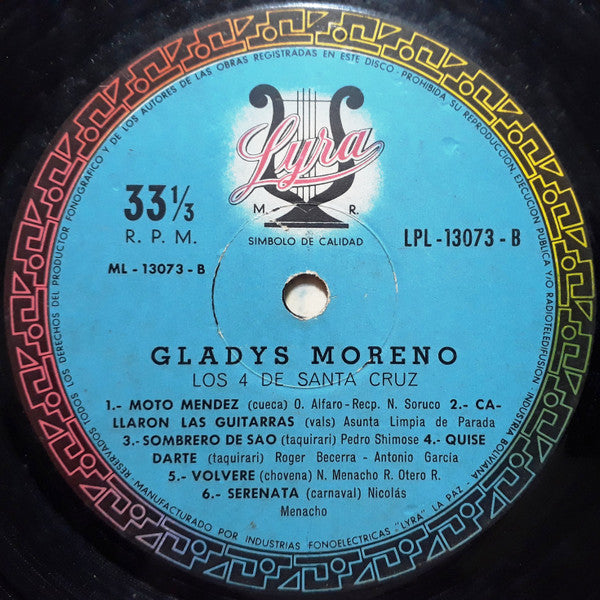 Gladys Moreno - Embajadora De La Cancion - LP
