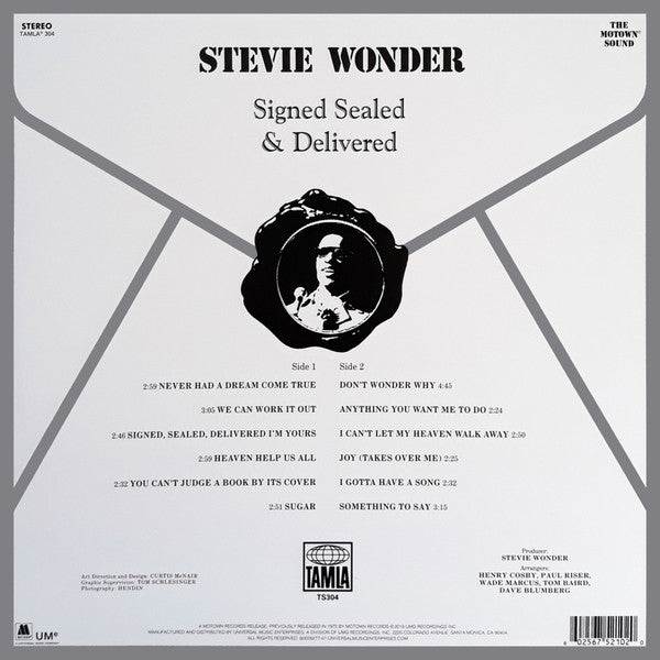 Stevie Wonder - Signed Sealed & Delivered - LP